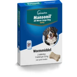 Mansonil All Worm Tasty Ontworming Tabletten Hond