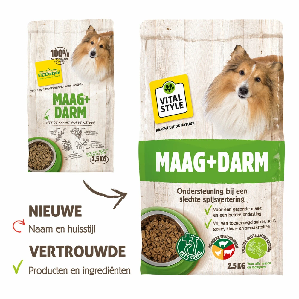 VITALstyle Hondenvoer Maag & Darm 5 VITALstyle Hondenvoer Maag & Darm - Afbeelding 3