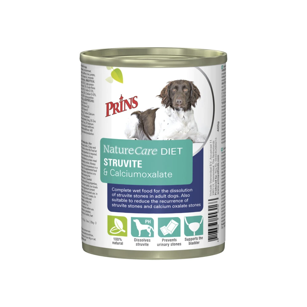 6x Prins NatureCare Diet Struvite & Calciumoxalate Hond Natvoer 3 6x Prins NatureCare Diet Struvite & Calciumoxalate Hond Natvoer