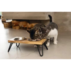 Designed By Lotte Dinerset Linga Hout - Metaal 2 Stuks -Beeztees Winkel 1017107 6