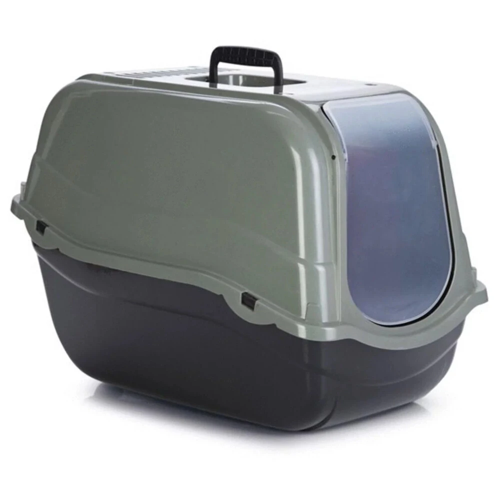 Beeztees Kattenbak Romeo Eco Groen - Zwart 3 Beeztees Kattenbak Romeo Eco Groen - Zwart