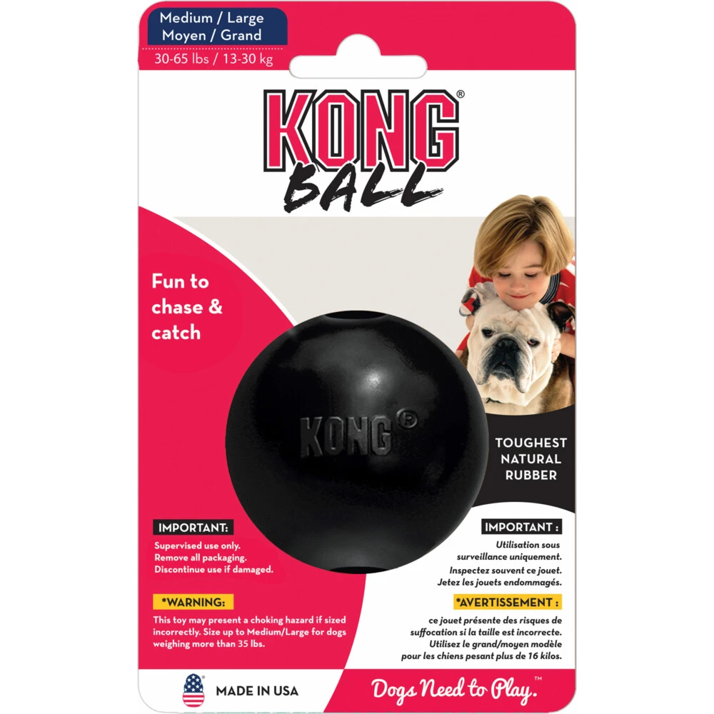 Kong Extreme Ball Zwart M 5 Kong Extreme Ball Zwart M - Afbeelding 3