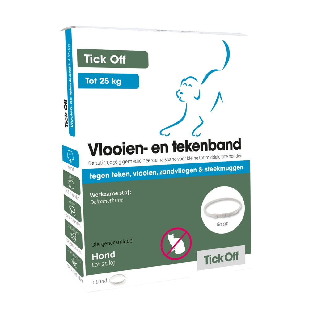 Tick Off Anti Vlooien En Teken Halsband Hond <25 Kg 3 Tick Off Anti Vlooien En Teken Halsband Hond <25 Kg
