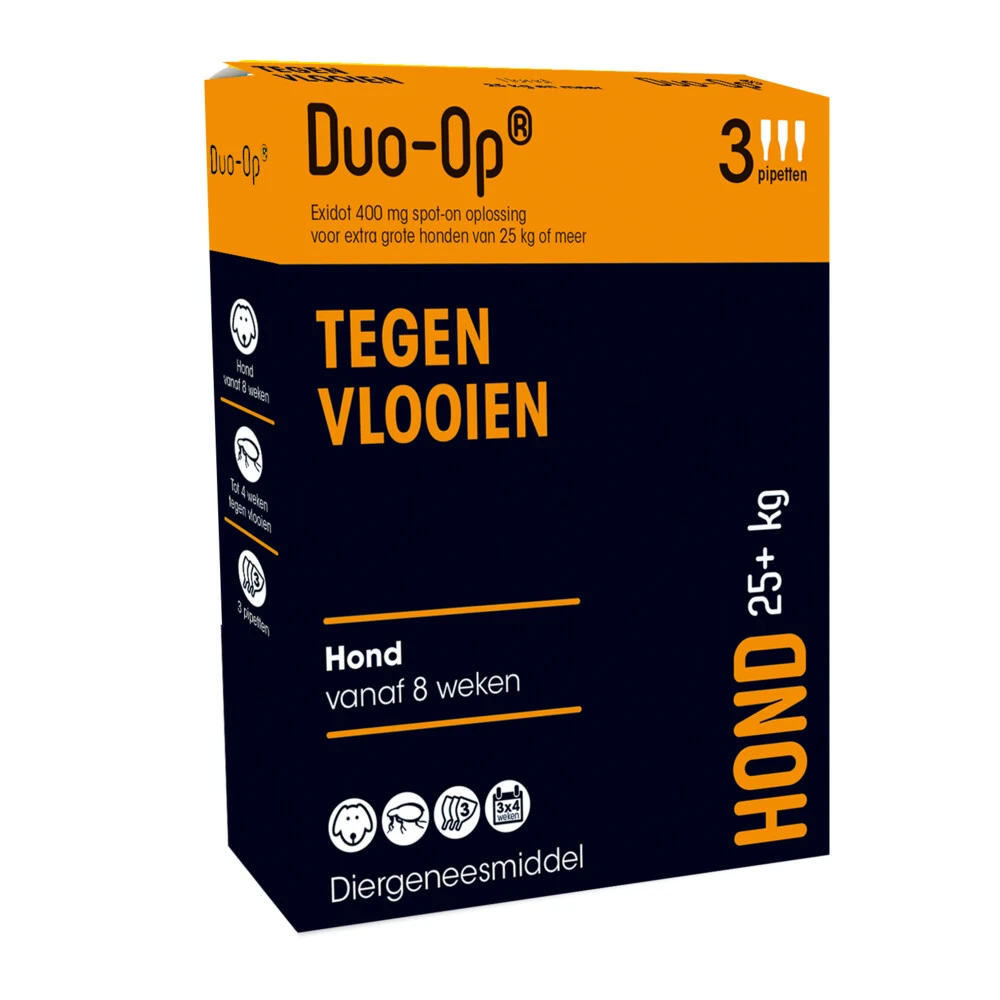 Duo-op Anti Vlooiendruppels Hond Vanaf 25 Kg 3 Duo-op Anti Vlooiendruppels Hond Vanaf 25 Kg
