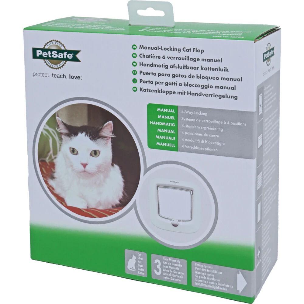 Petsafe Kattendeur 4lock Wit 4 Petsafe Kattendeur 4lock Wit - Afbeelding 2