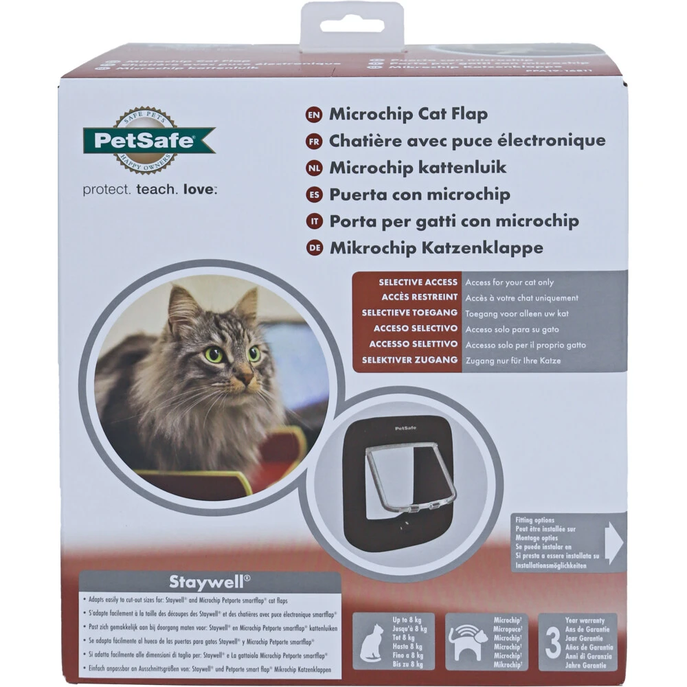 Petsafe Kattendeur Microchip Bruin 3 Petsafe Kattendeur Microchip Bruin