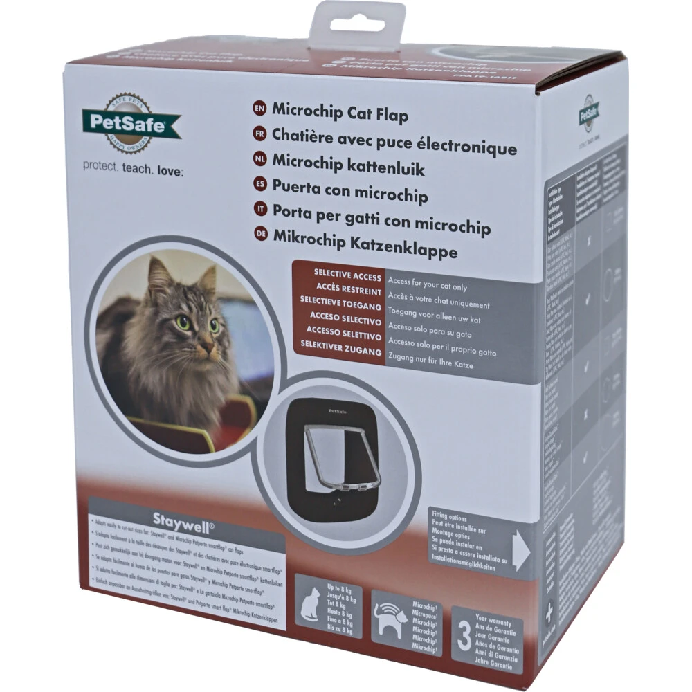 Petsafe Kattendeur Microchip Bruin 4 Petsafe Kattendeur Microchip Bruin - Afbeelding 2