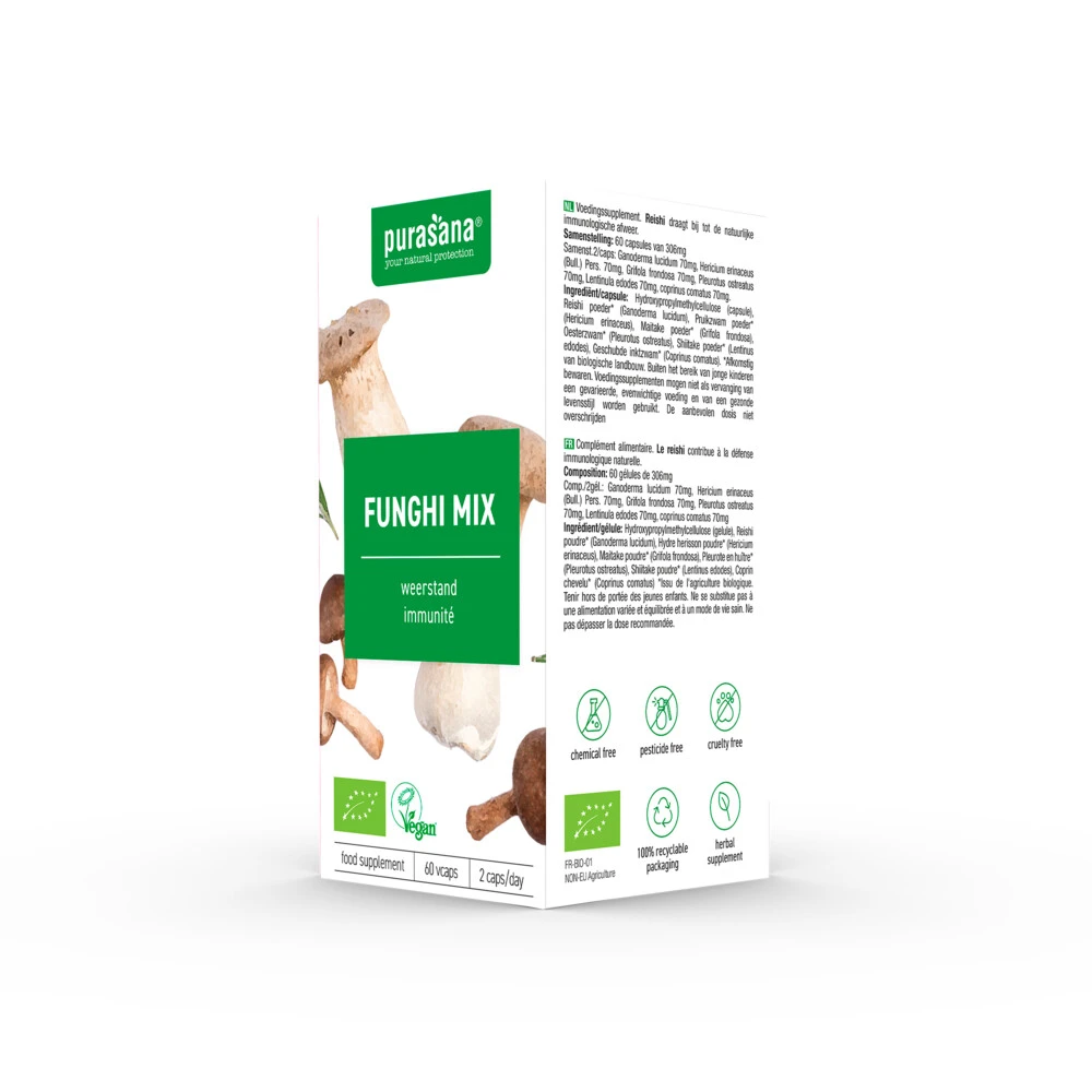 Purasana Funghi Mix Bio 6 Purasana Funghi Mix Bio - Afbeelding 4