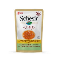 20x Schesir Kattenvoer Wilde Tonijn - Pompoen Soup