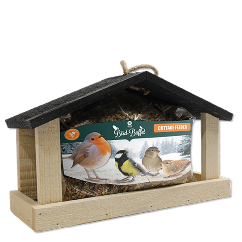 Baza Bird-Buffet Cottage Met 750 Gr Zadenmix 3 Baza Bird-Buffet Cottage Met 750 Gr Zadenmix