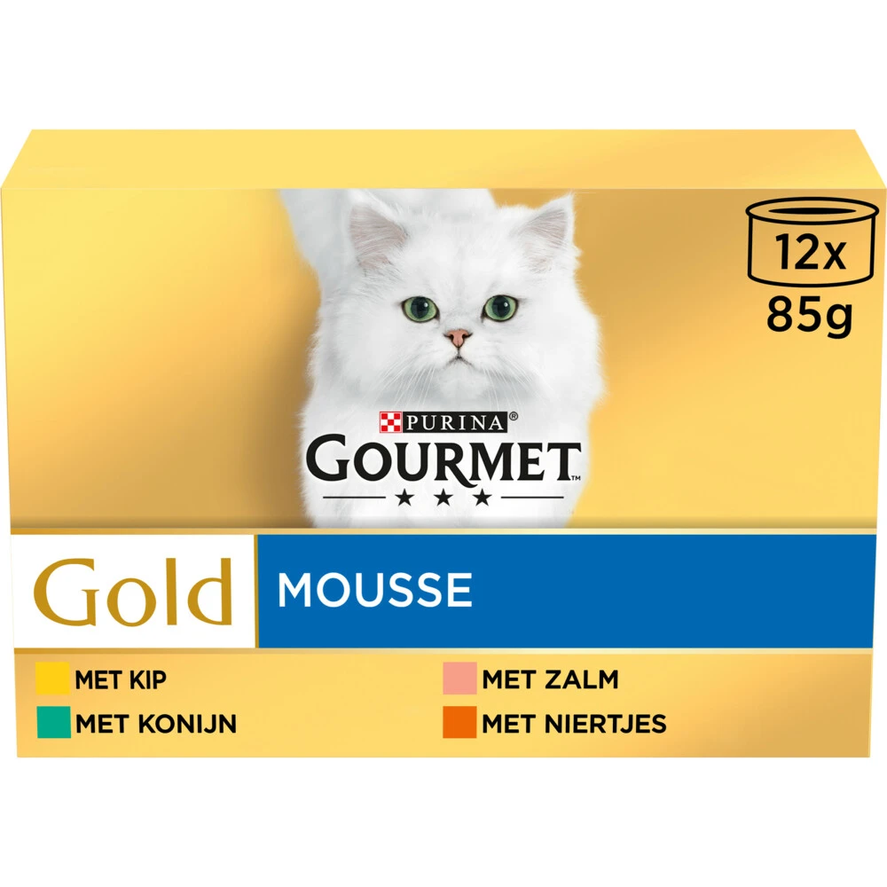 4x Gourmet Gold Multipack Fijne Mousse Blauw 3 4x Gourmet Gold Multipack Fijne Mousse Blauw