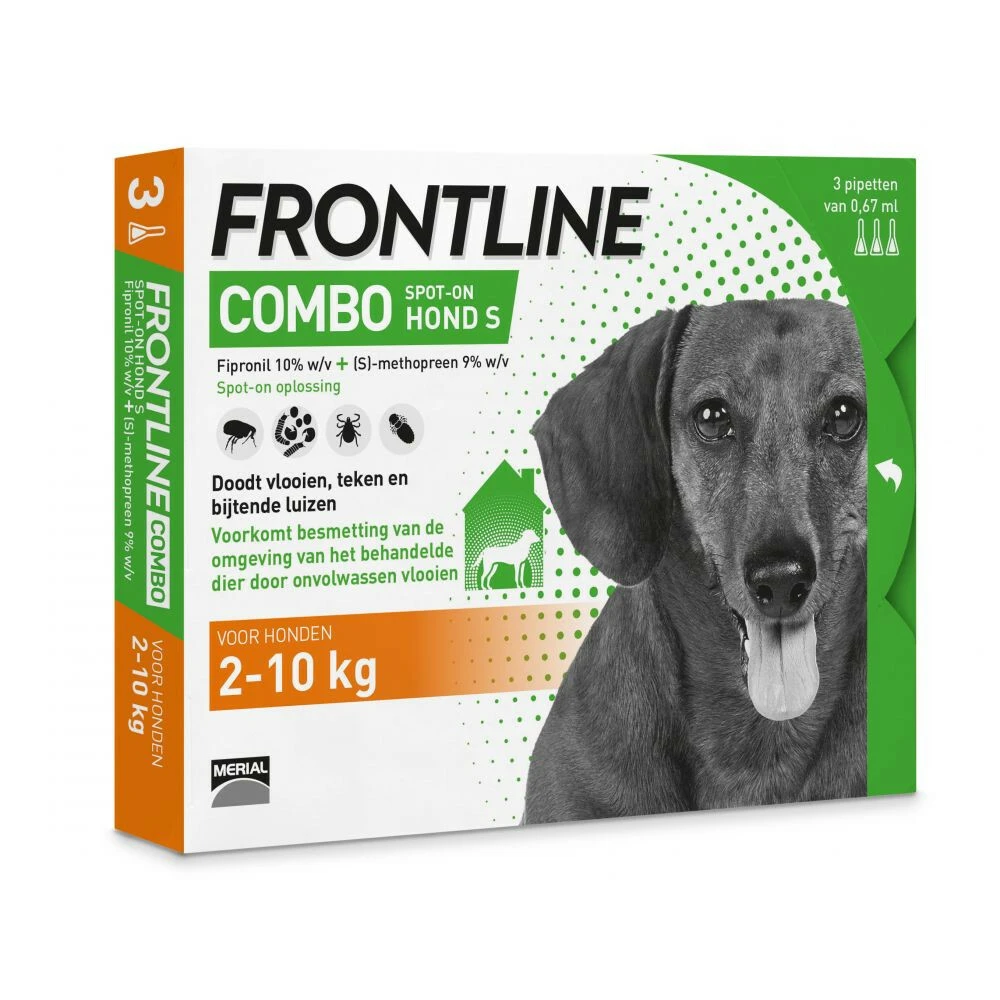 Frontline Combo Spot On Anti Vlooien En Teken Druppels Hond 2 - 10 Kg 3 Frontline Combo Spot On Anti Vlooien En Teken Druppels Hond 2 - 10 Kg