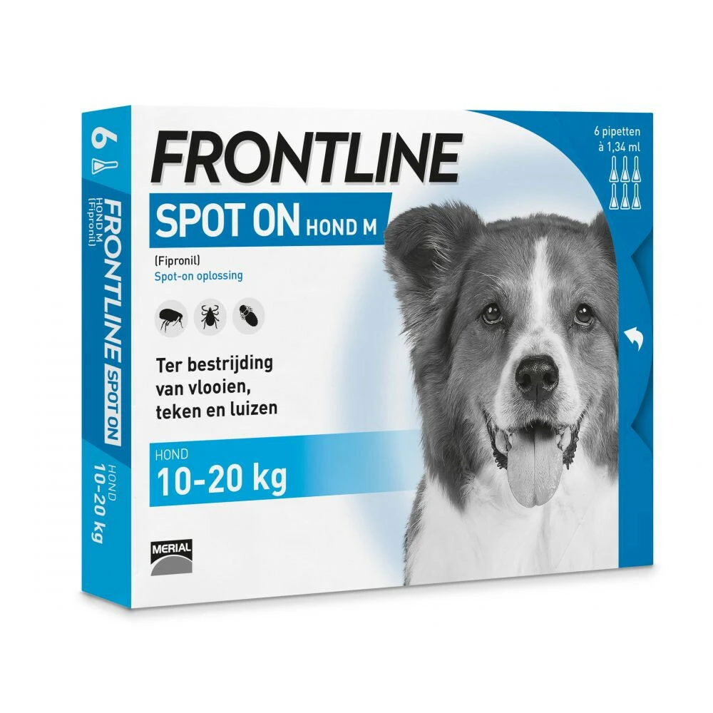 Frontline Spot On Anti Vlooien En Teken Druppels Hond 10 - 20 Kg 3 Frontline Spot On Anti Vlooien En Teken Druppels Hond 10 - 20 Kg