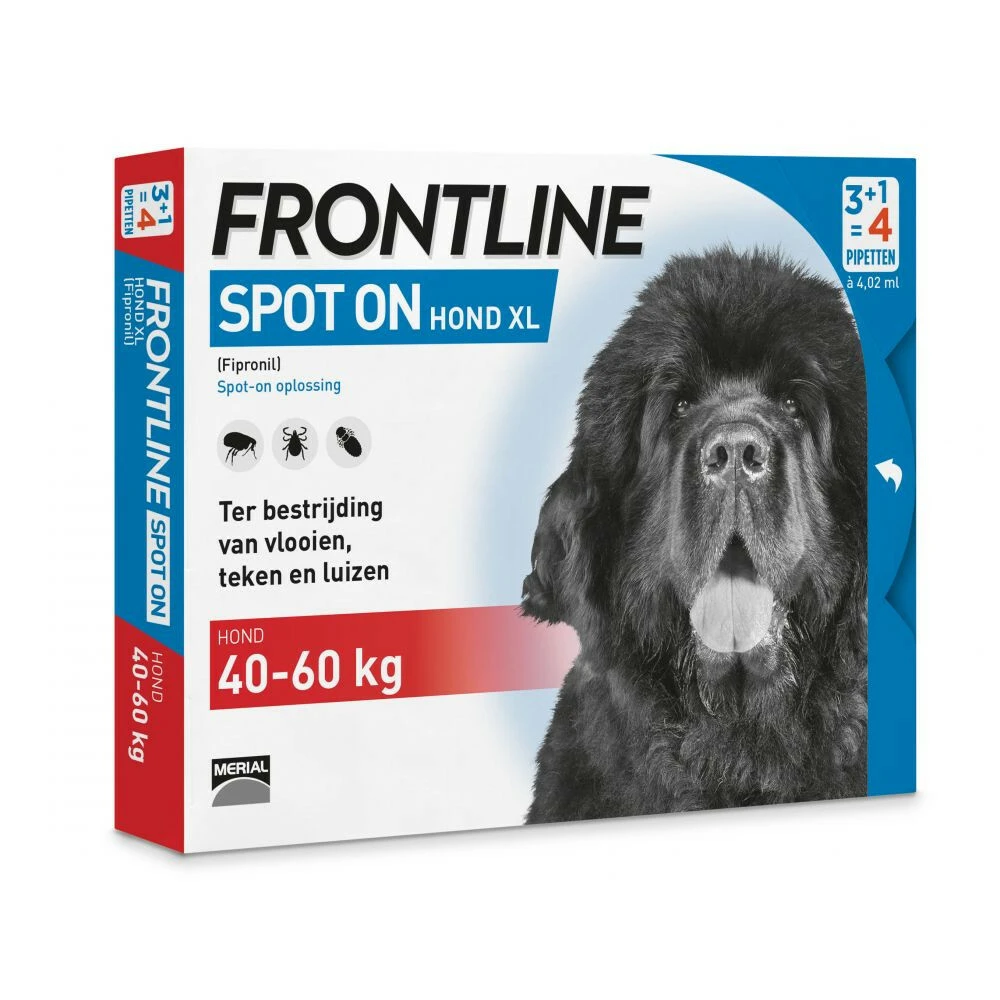 Frontline Spot On Anti Vlooien En Teken Druppels Hond 40 - 60 Kg 3 Frontline Spot On Anti Vlooien En Teken Druppels Hond 40 - 60 Kg