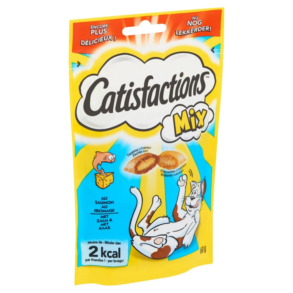 6x Catisfactions Kattensnoepjes Zalm - Kaas 4 6x Catisfactions Kattensnoepjes Zalm - Kaas - Afbeelding 2