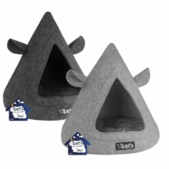 Letu0027s Sleep Pet Cave TeePee Grijs 8 Letu0027s Sleep Pet Cave TeePee Grijs -Beeztees Winkel 989823 3