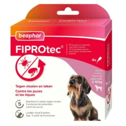 Beaphar Fiprotec Anti Vlooien En Teken Druppels 2 - 10 Kg