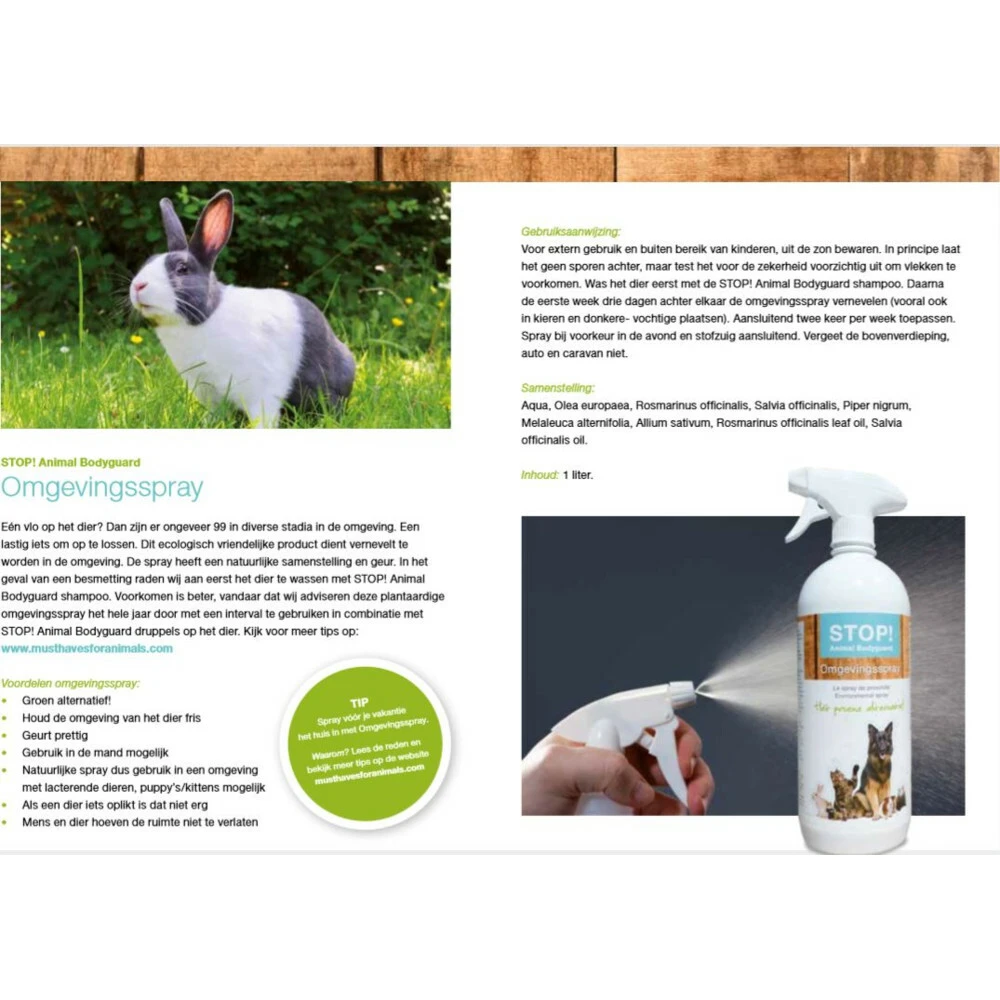 STOP! Anti Vlooien Omgevingsspray 4 STOP! Anti Vlooien Omgevingsspray - Afbeelding 2