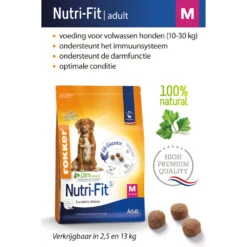 Fokker Hondenvoer Nutri-Fit M -Beeztees Winkel 997552 2