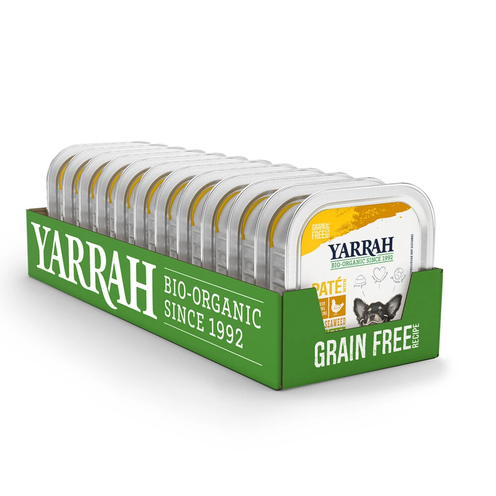 12x Yarrah Bio Hondenvoer Paté Kip 3 12x Yarrah Bio Hondenvoer Paté Kip